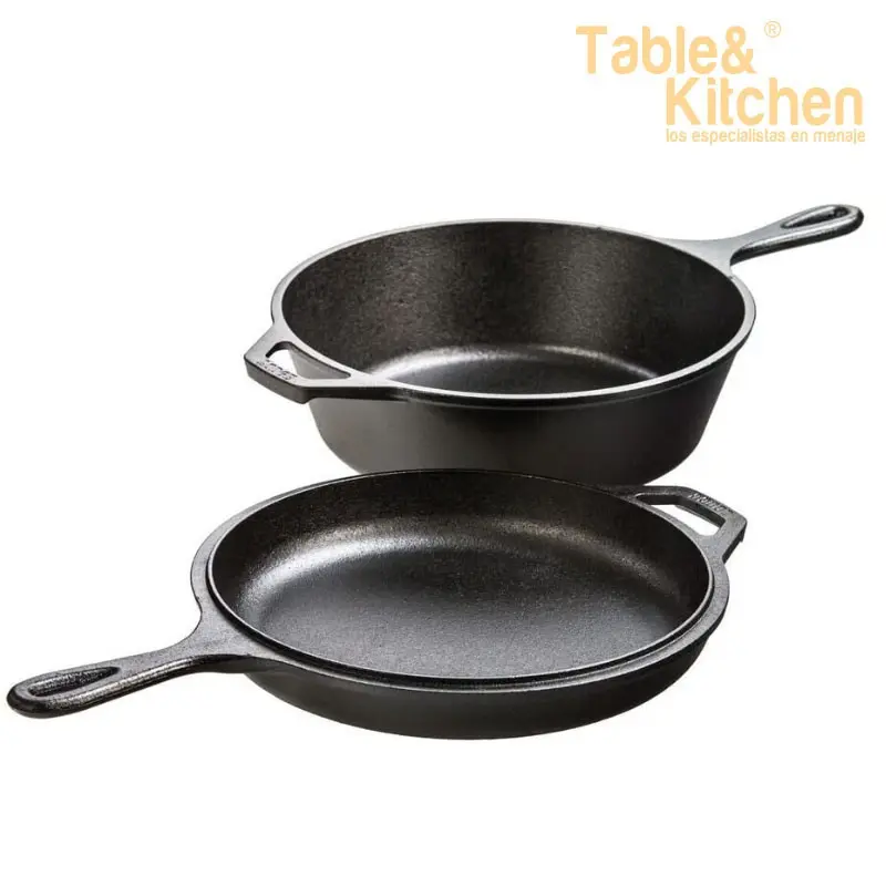 JUEGO 2 SARTENES HIERRO FUNDIDO LODGE 26 CM