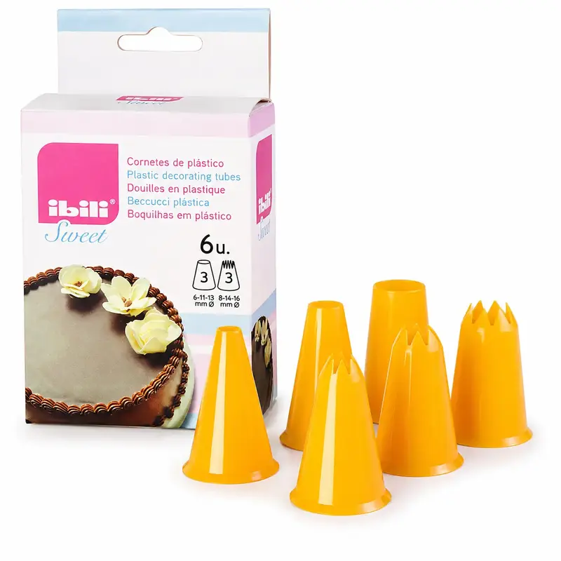 JUEGO 6 CORNETES DE PLASTICO