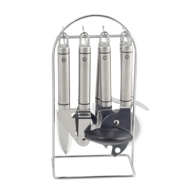 JUEGO 6 UTENSILIOS + SOPORTE VICTORIA
