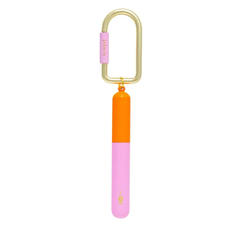 Keychain Pen - Naranja / Rosa
