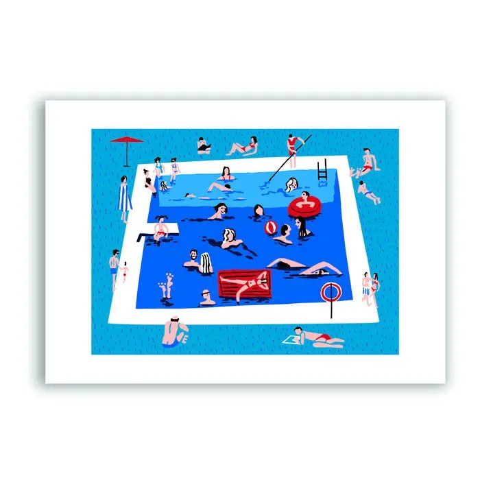 La Piscina Impresión Giclée