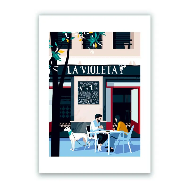 La Violeta Impresión Giclée