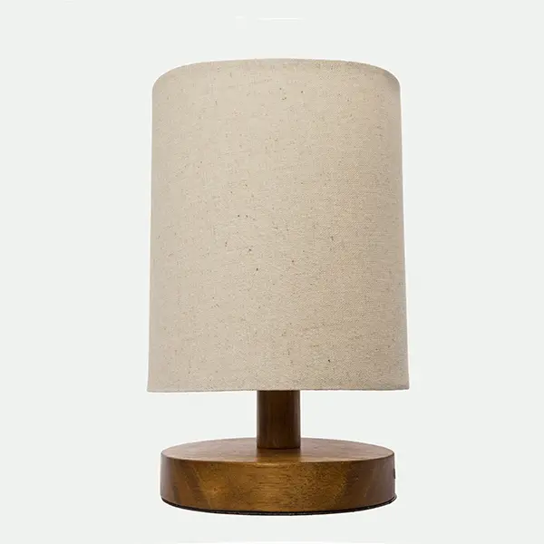 Lámpara base madera