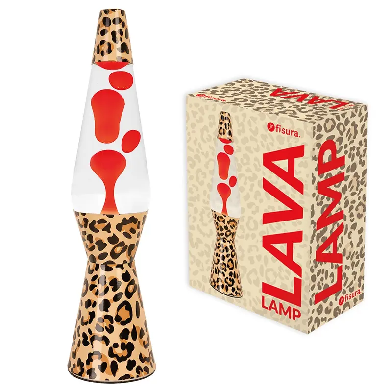 Lámpara de lava “bullet” leopardo