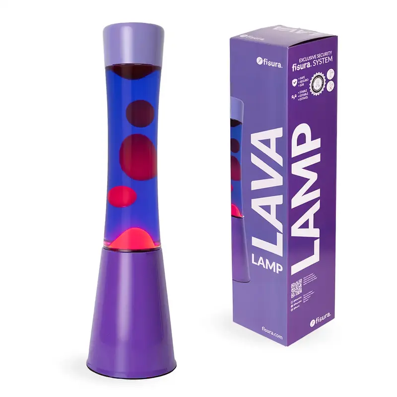 Lámpara de lava degradado morado