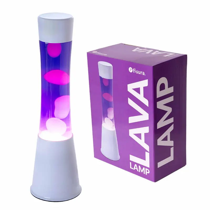 Lámpara de lava morada