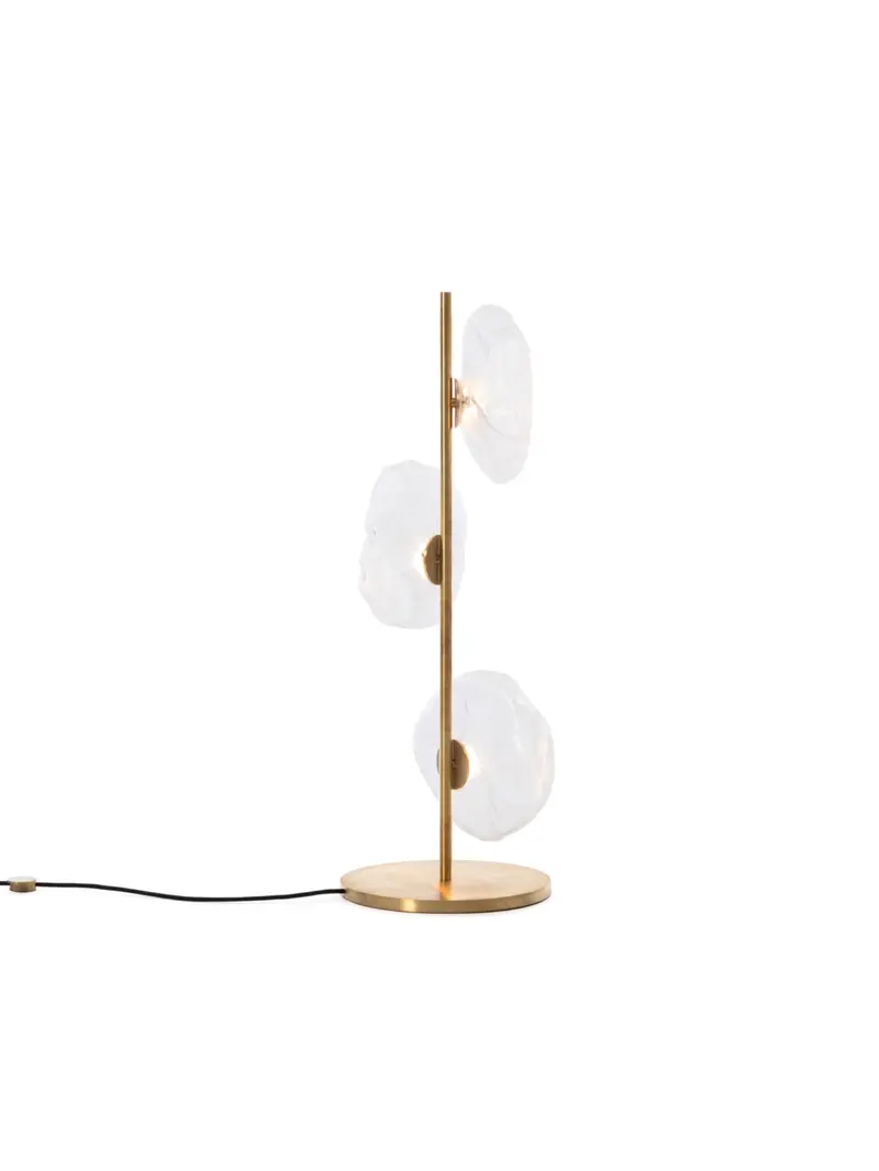 Lámpara de pie 73.3 Stem Floor Short Clear | Brass Stem