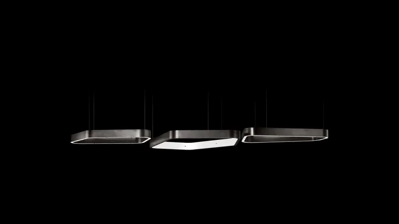 Lámpara de techo Light Ring Horizontal Polygonal Evo