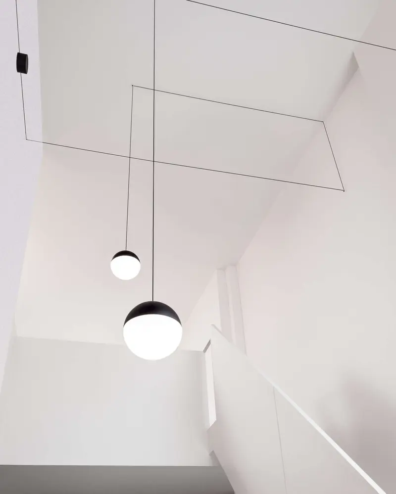 Lámpara de techo String Light Esfera con cable 12mt