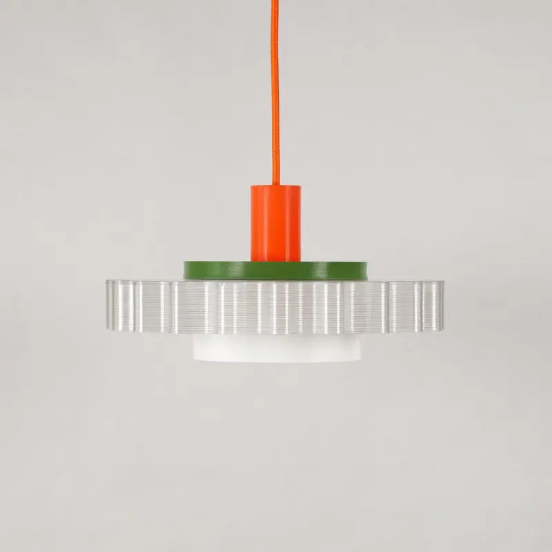 Lámpara Gigi N°3 Cable Naranja