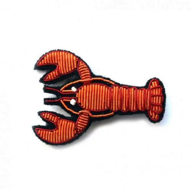 Langosta Naranja Broche Hecho a Mano