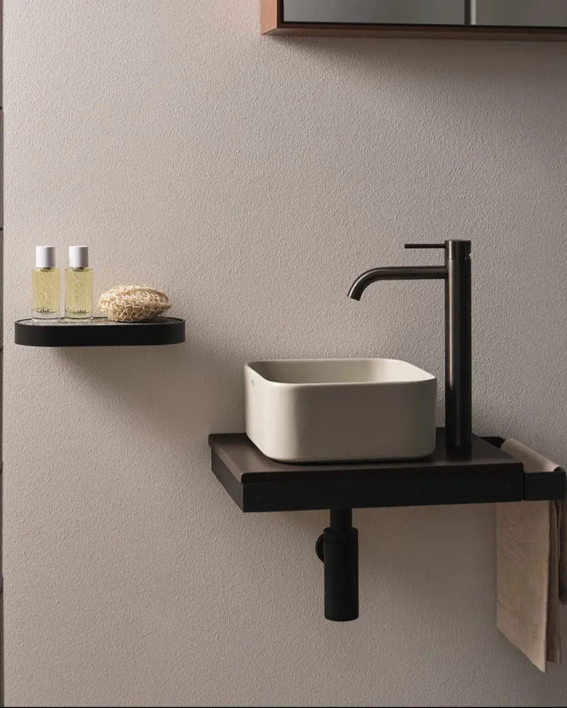 Lavabo de apoyo Mínimo Cuadrado