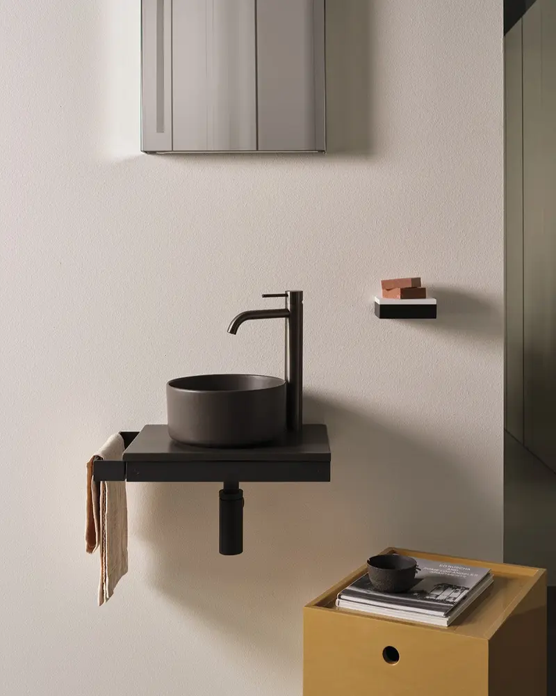 Lavabo de apoyo Mínimo redondo