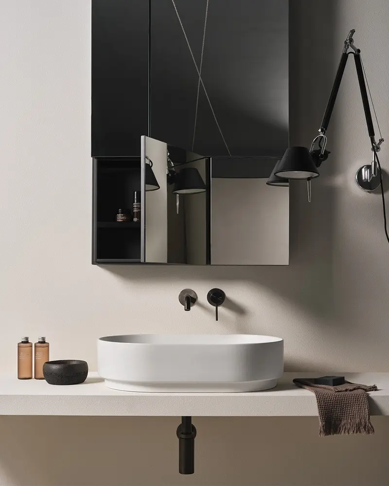 Lavabo de apoyo ovalado Mare Le Bacinelle