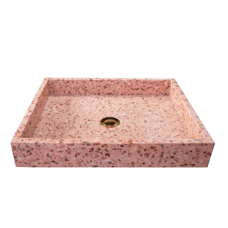Lavabo de Terrazo Rosa - George