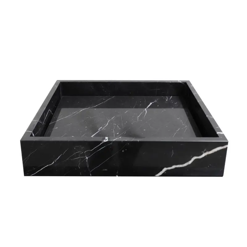 Lavabo Mármol Negro - George - Con placa base
