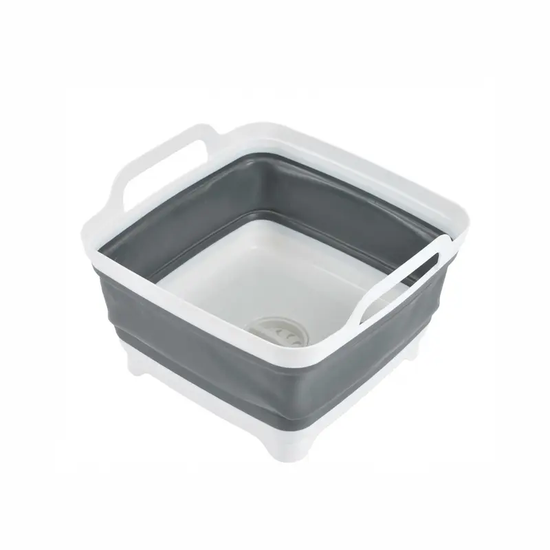 Lavabo Plegable Multifunción con Desagüe y Asas