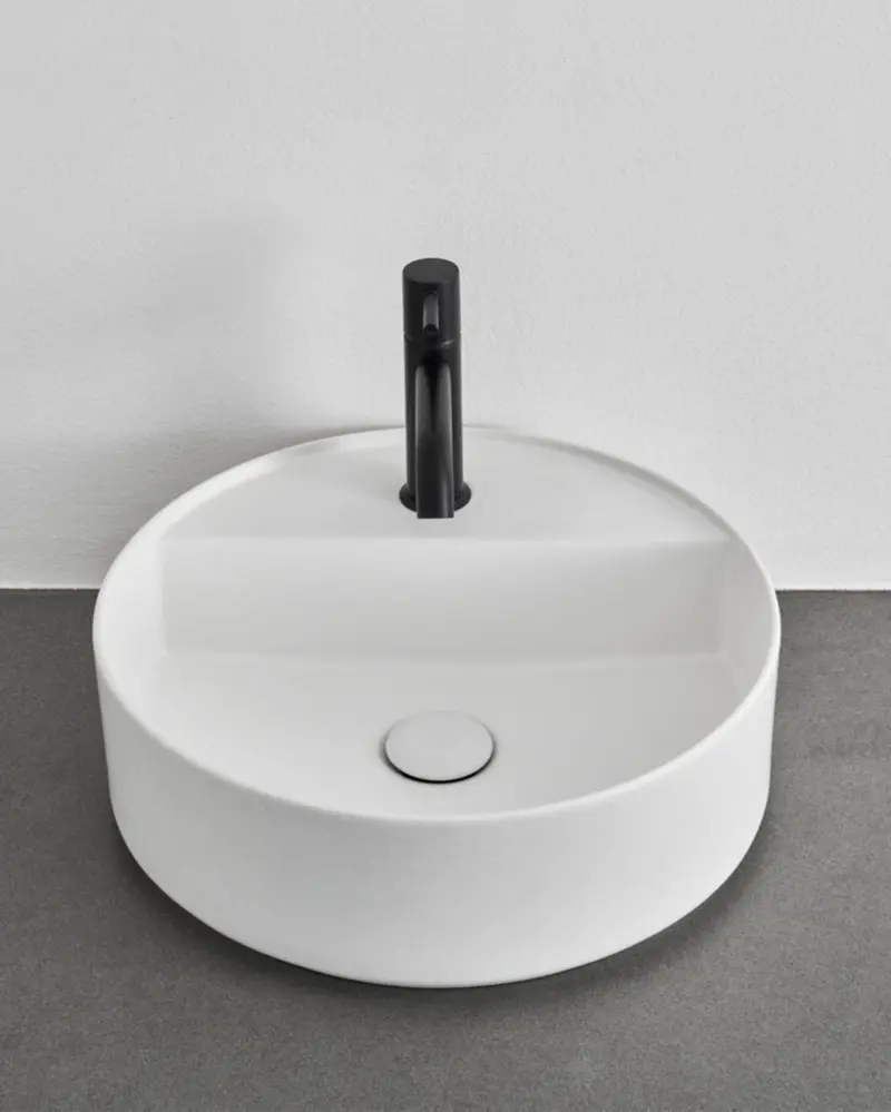 Lavabo Shui Comfort redondo con orificio para grifería