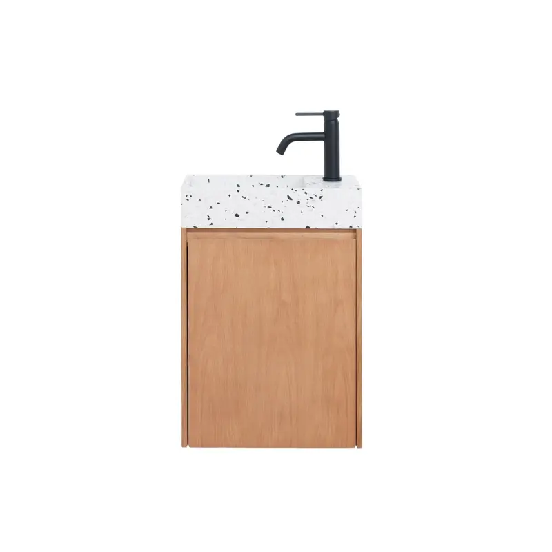 Lavamanos Krabi Inodoro Roble - Terrazo Blanco