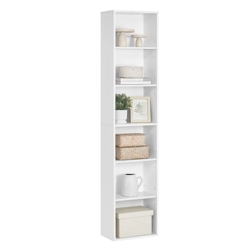 Librería estantería abierta de varios niveles para sala estudio comedor