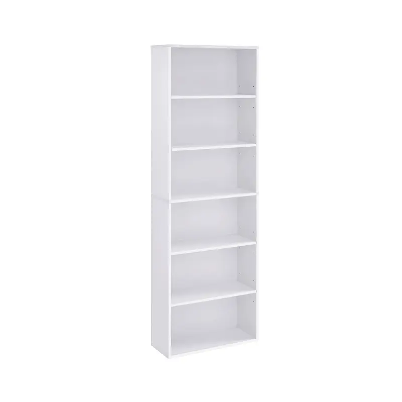 Librería Estantería de 6 Niveles 24 x 60 x 178,5 cm Blanco