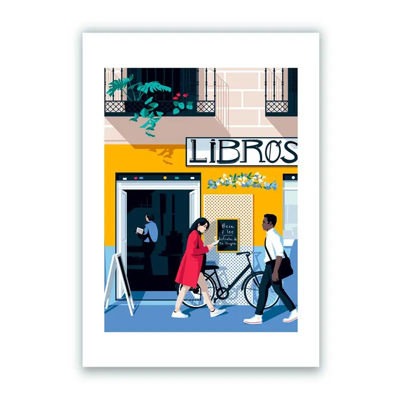 Librería Libros Impresión Giclée