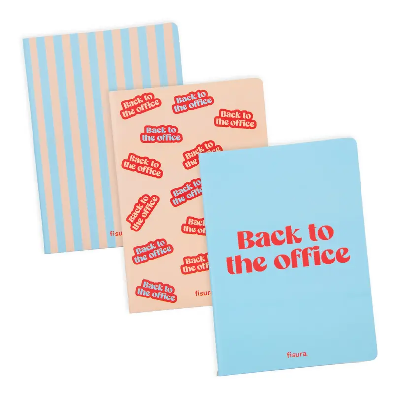 Libreta A5 “Back to the office” pack de 3