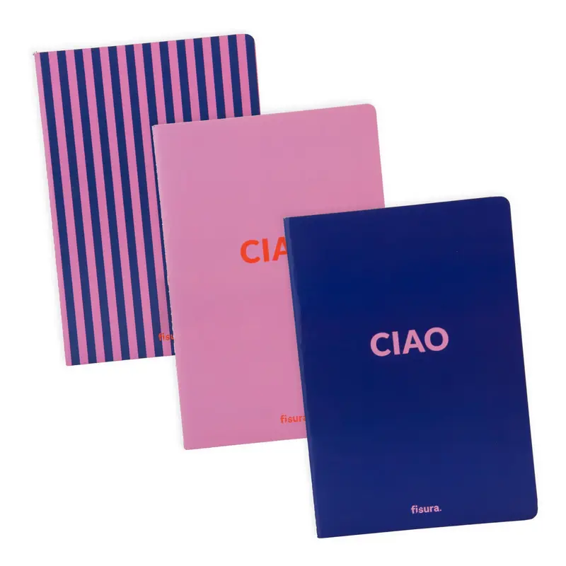 Libreta A5 “Ciao” pack de 3