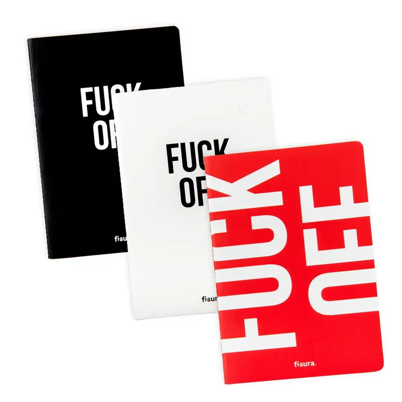 Libreta A5 “Fuck off” pack de 3