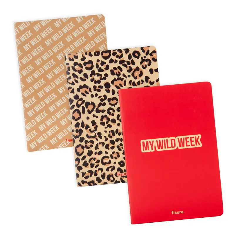 Libreta A5 “My wild week” pack de 3