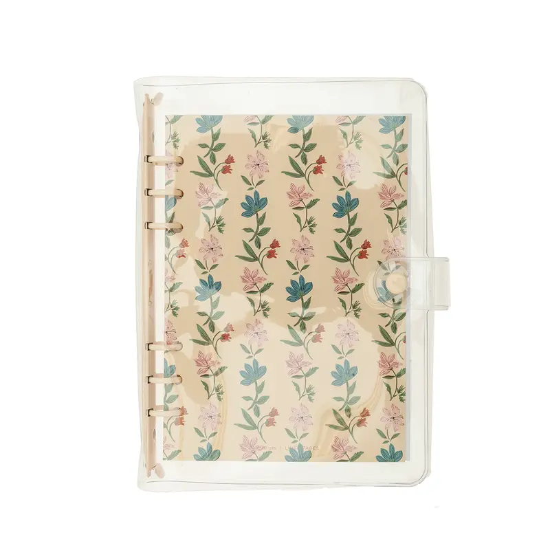 Libreta con anillas floral