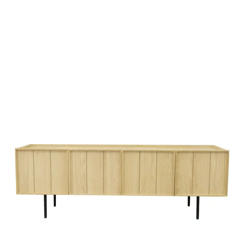 LINES - Mueble TV de madera con 4 puertas L160cm