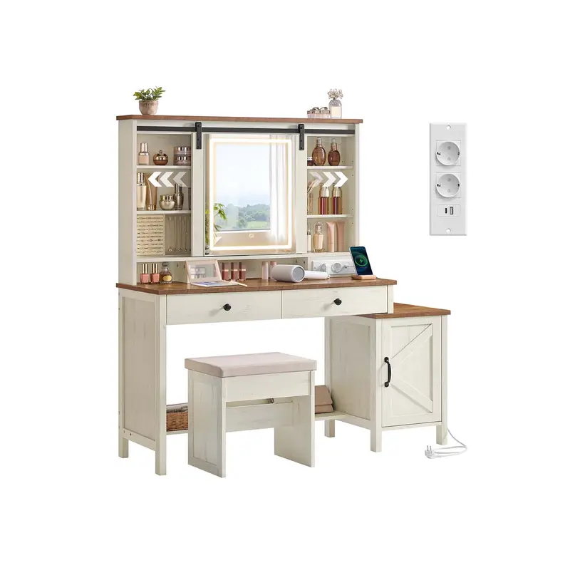 LIRY Colección - Tocador con espejo luz y almacenaje