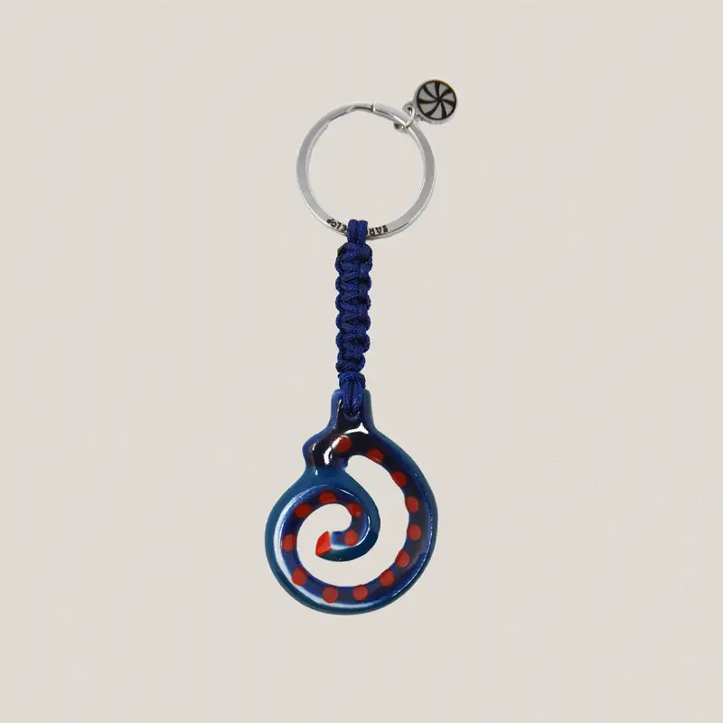 Llavero Espiral Azul