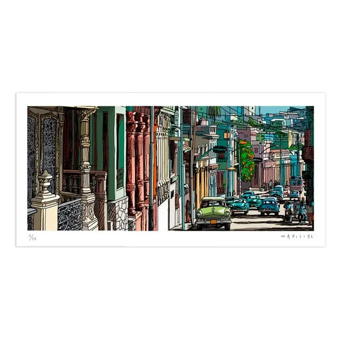 Los Colores de la Habana Impresión Fine Art