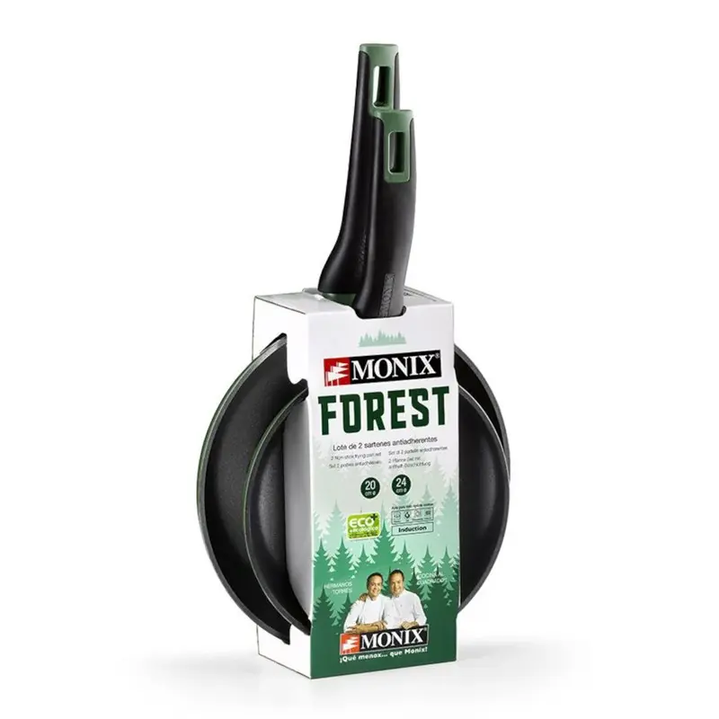 Lote de sartenes Monix Forest 20 y 24 cm
