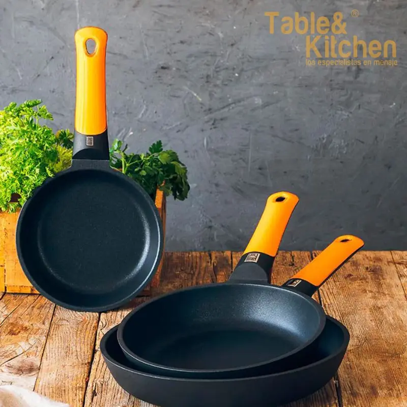 LOTE SARTENES 18,22,26 CM EFFICIENT ORANGE