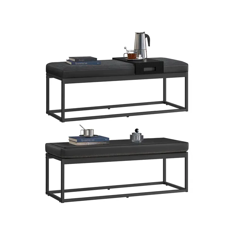 Luiz Colección - Banco de Cama Negro Tinta