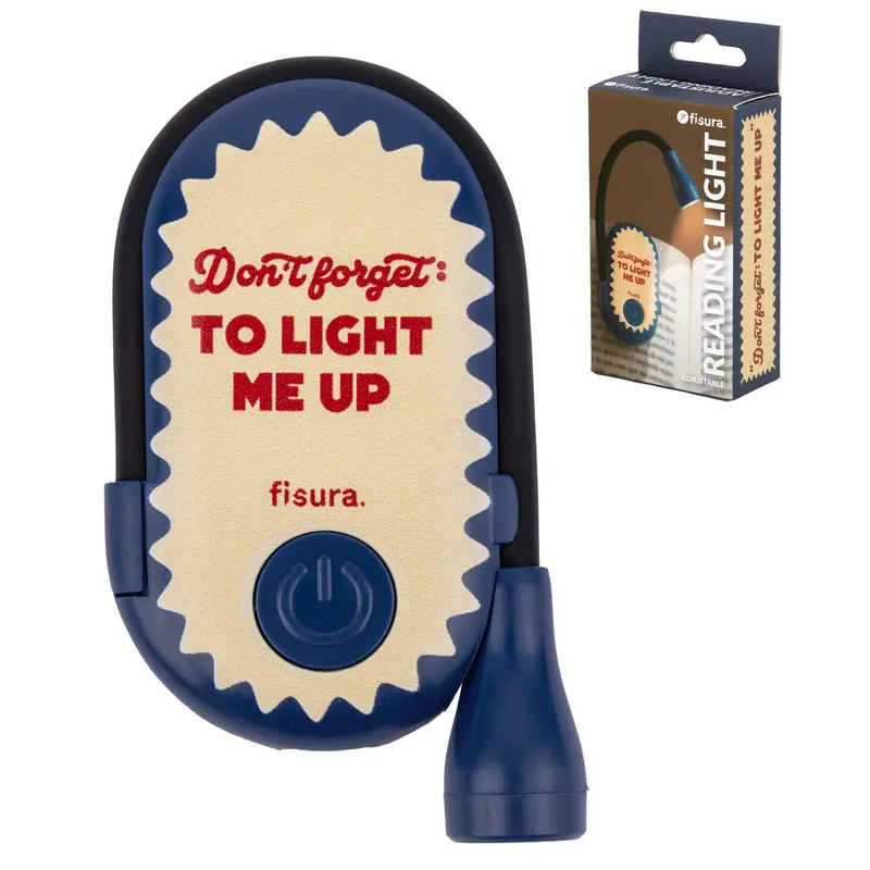 Luz de lectura orientable “Don’t forget to light me up”
