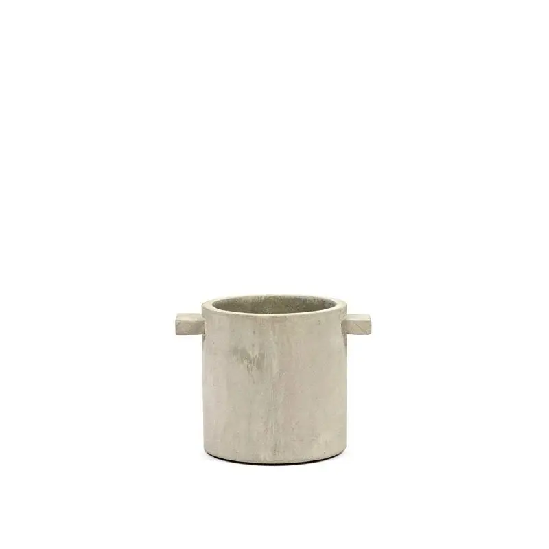 Macetero Cemento Rond Naturel S 15 x 15