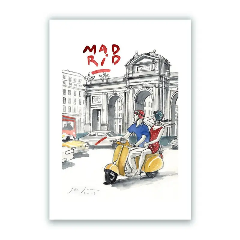 Mad Alcalá Vespa Impresión Giclée