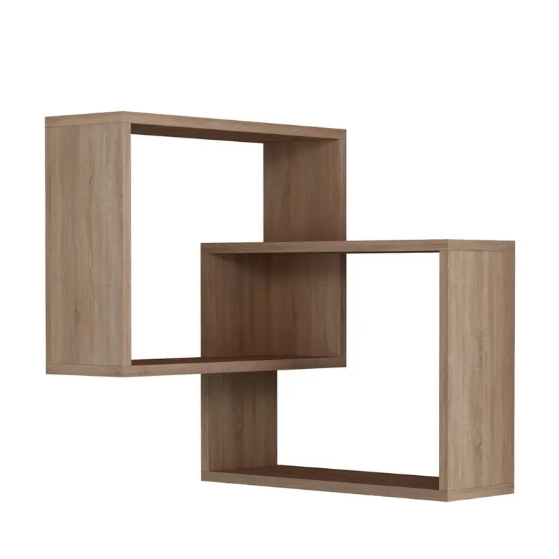 Mali - Estantería de esquina de pared de madera L68cm