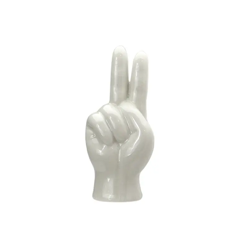 Mano Decorativa Paz Porcelana