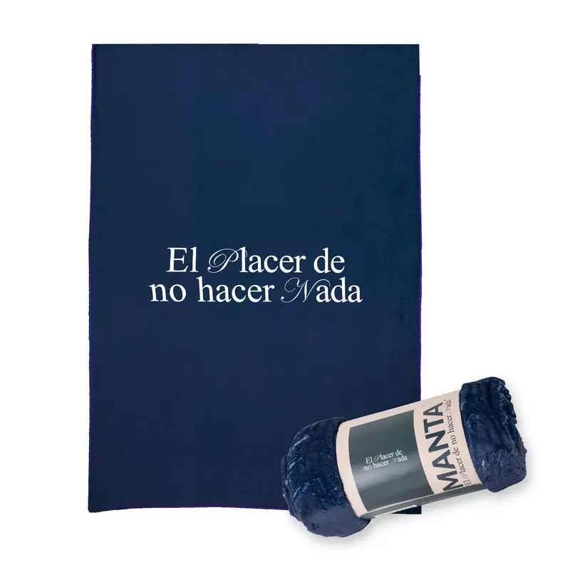Manta "El placer de no hacer nada"