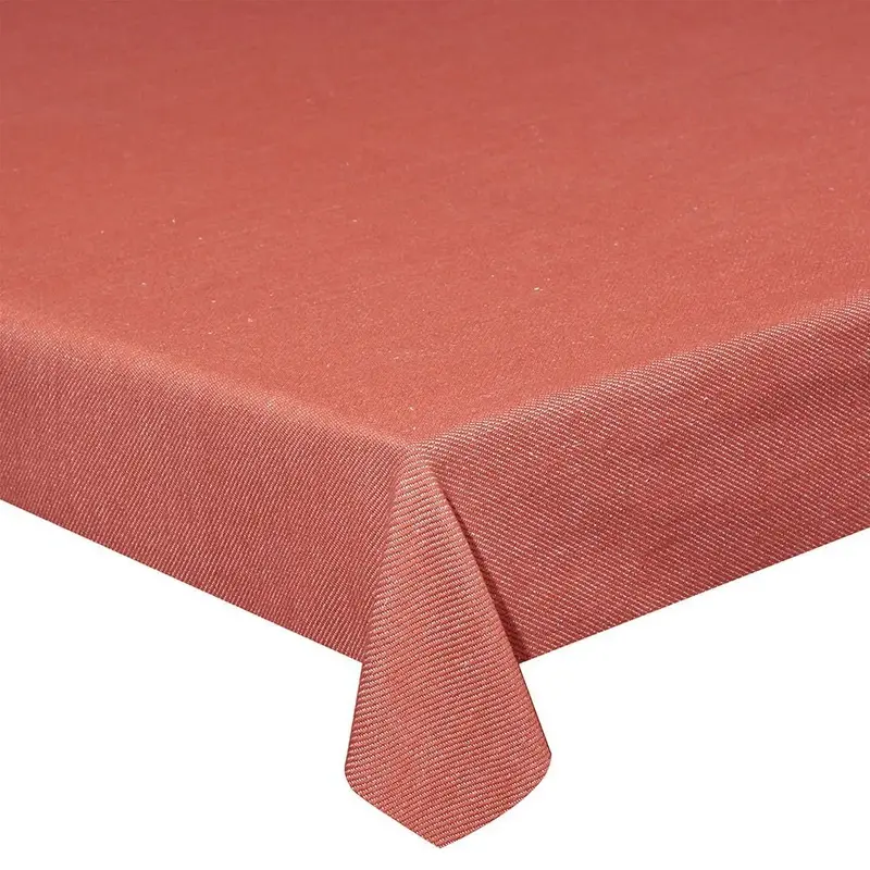 MANTEL ALGODÓN ROJO TEJA [140x180 - 140x240CM]