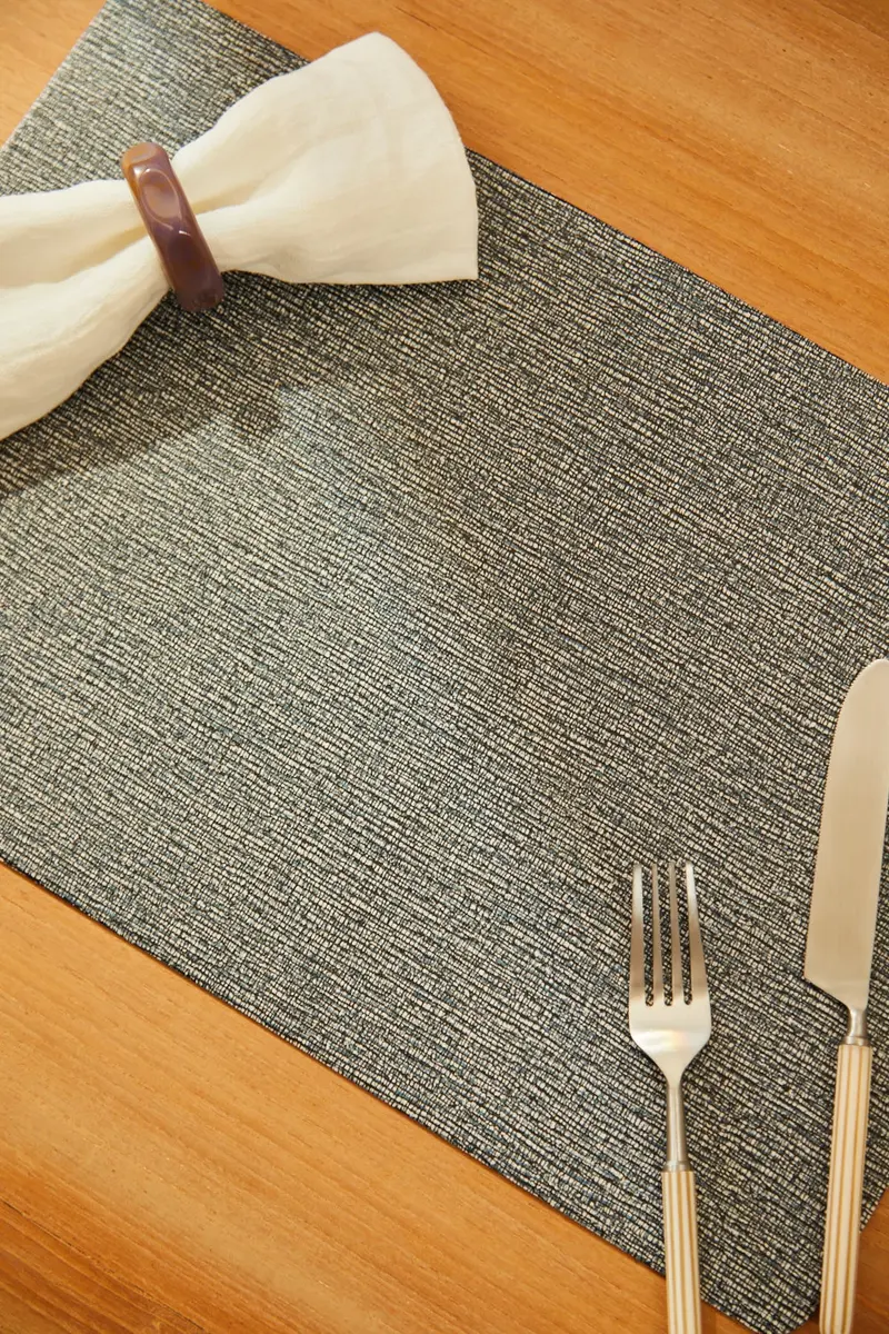 Mantel individual antimanchas gris Pla