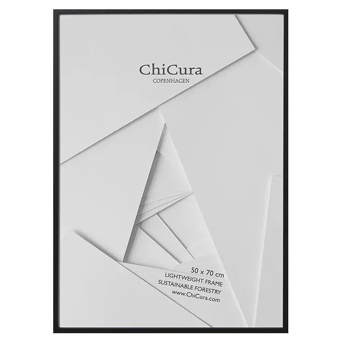 Marco de Madera 50x70 Cristal Negro