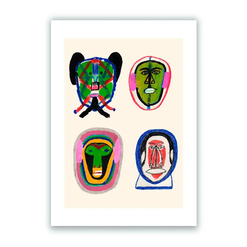 Máscaras Impresión Giclée
