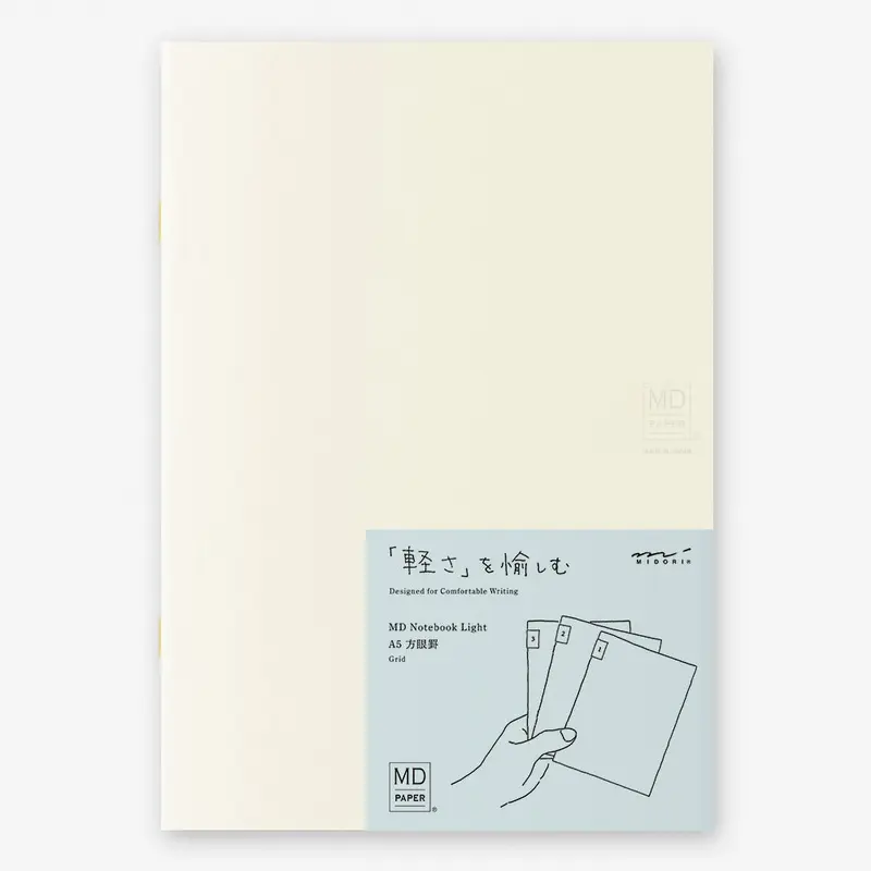 MD Notebook Ligero A5 Cuadrícula (set de 3)