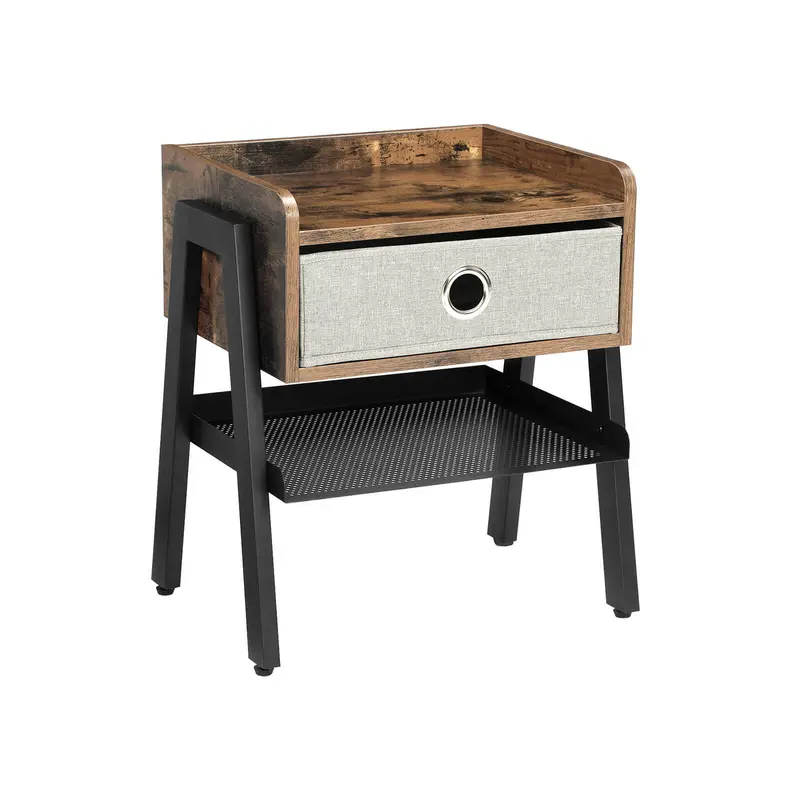 Mesa Auxiliar con Cajón de Tela